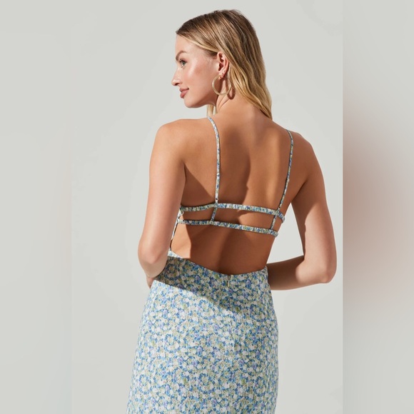 Maritza Floral Smocked Midi Dress - Picture 2 of 7